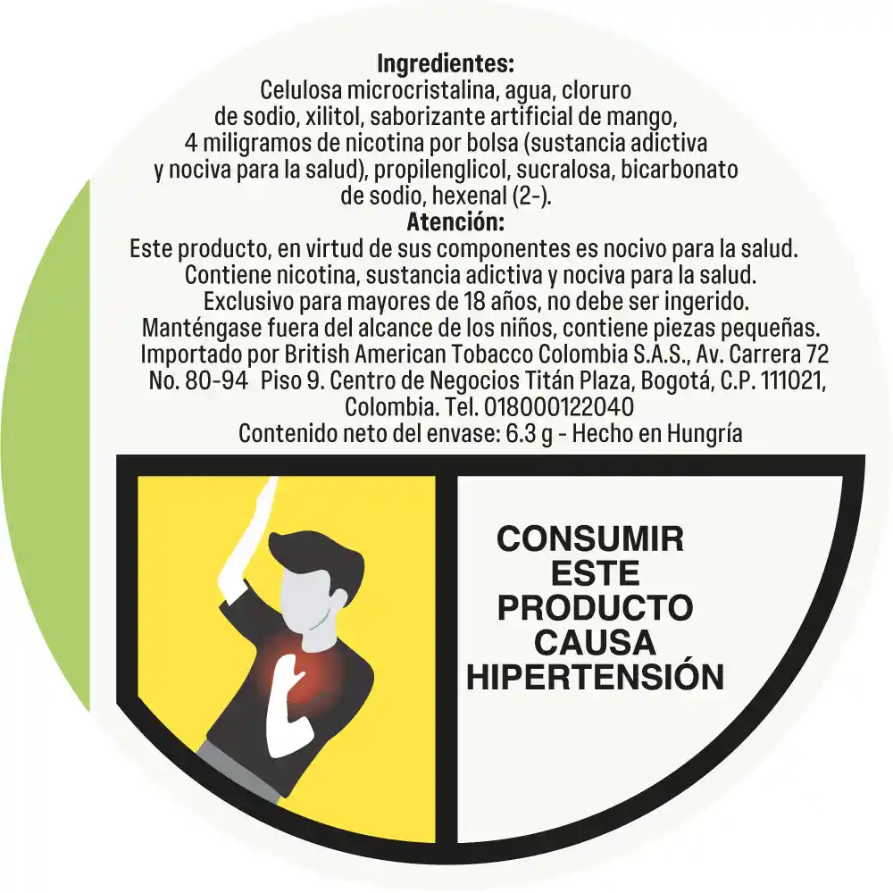 VELO Bolsas de Nicotina Mango Tropical 4MG