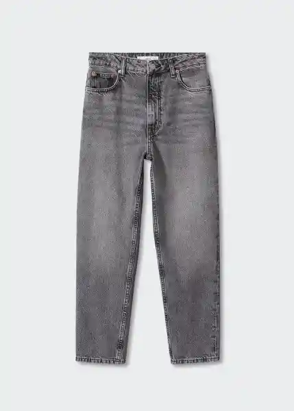 Jeans Mom2000 Tejano Gris Oscuro Talla 52 Mujer Mango