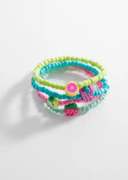 Pulsera Frutasb Rosa Talla 99 Niña Mango