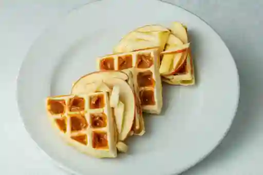 Waffle Tradicional Manzana y Arequipe