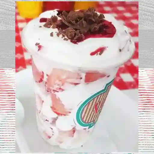 Fresas con crema