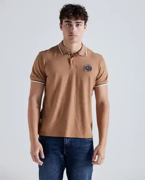  Camiseta Polo Hombre Cafe Talla Xxl 801E008 AMERICANINO 