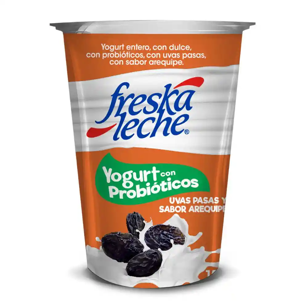 Freskaleche Yogurt Arequipe Con Pasas Vaso