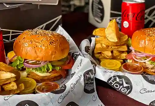 2 Hamburguesas Bufalo+2 Coca Colas