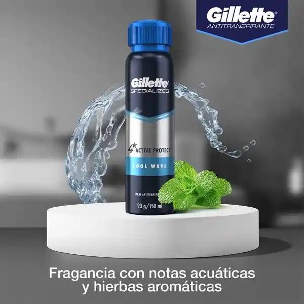 Desodorante Antitranspirante Hombre Gillette Specialized Spray Cool Wave 93 g