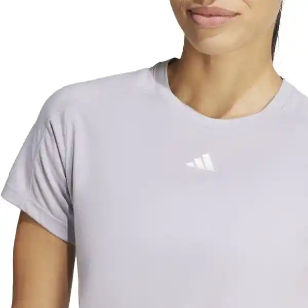 Adidas Camiseta Tr-es Crew Para Mujer Gris Talla XS