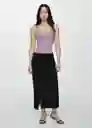 Top Edista Lila Talla S Mujer Mango