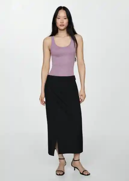 Top Edista Lila Talla S Mujer Mango