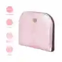 Cartera Corta Con Cierre Para Mujer Rosa Serie Miniso