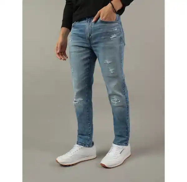 Jean Slim Hombre Azul Talla 40 x 32 American Eagle