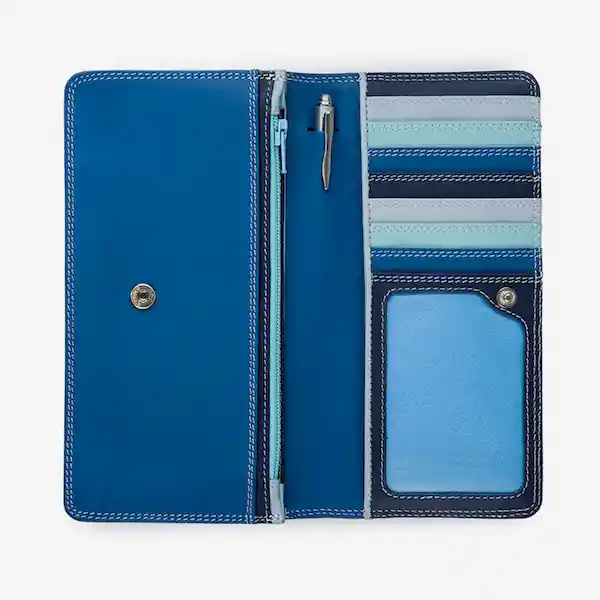 Mywalit Billetera Matinee Denim Azul Mediana 12 cc