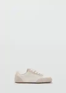 Tenis Deportiva Flat Blanco Talla 38 Mujer Mango