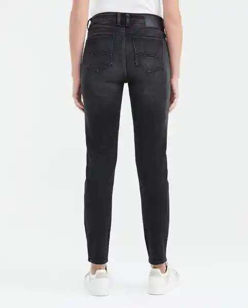 Jean High Rise Cosmo Mujer Negro Noche Ultraoscuro 6 Chevignon