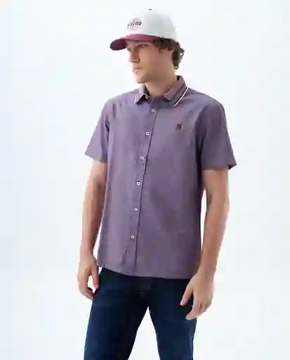 Camisa Hombre Morado Talla L 819f006 Americanino