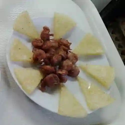 Chorizo y Arepa