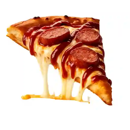 Porción de pizza ranchera