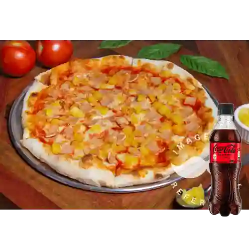 Combo Porción Hawaiana + Coca Cola Sin Azúcar 400 ml