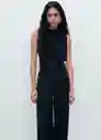 Enterizo Mono Martuki Negro Talla L Mujer Mango