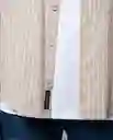 Camisa Hombre Beige Talla M 112G003 Rifle