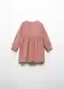 Vestido Datil Rosa Talla 69 Niña Mango