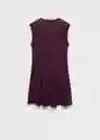 Vestido Cati Burdeos Talla M Mujer Mango