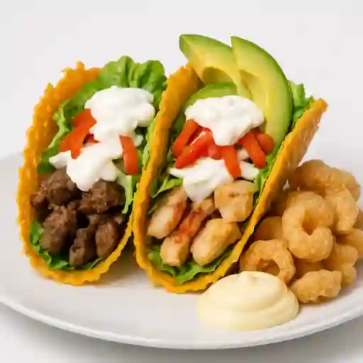 Tacos Supremos Keto Res y Pollo