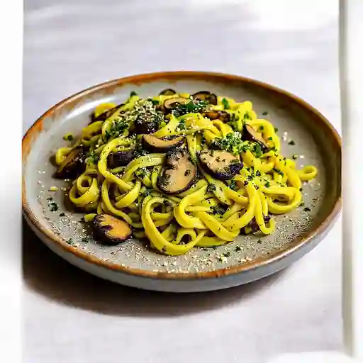 Pastas Pesto Y Portobello