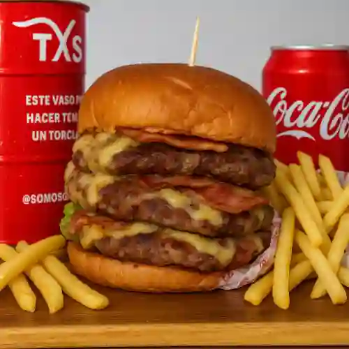 Combo Burger Triple + Coca Cola Original 400 ml
