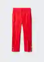 Pantalón Gold Rojo Talla 46 Mujer Mango