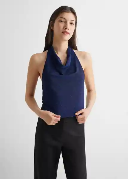 Top Blue Niñas Azul Talla 22 Mango