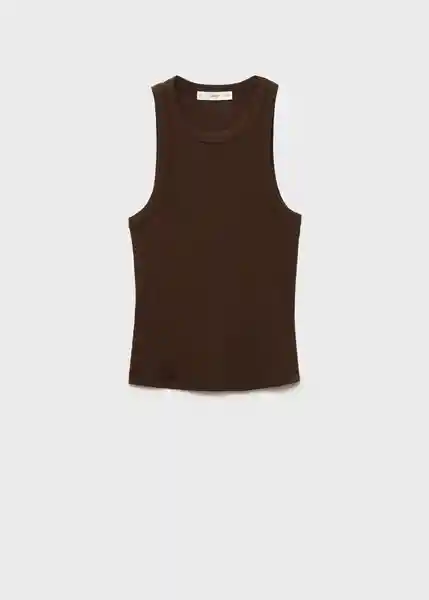 Top Boni Marrón Talla L Mujer Mango