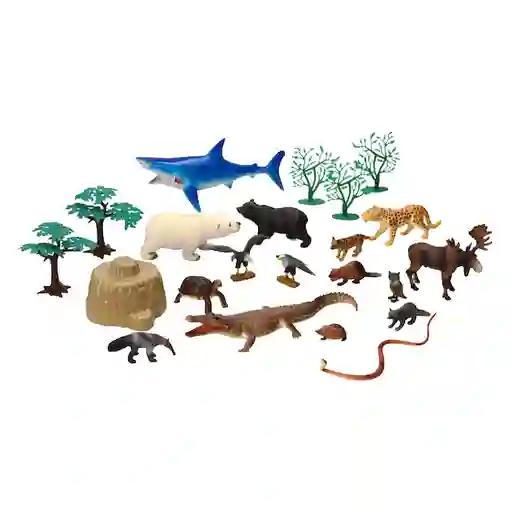 Set Juguete Figuras de Animales de América Casaideas