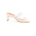 Sandalias Tacón Lily Blanco Talla 36