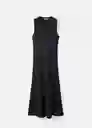 Vestido Leti Negro Talla M Mujer Mango