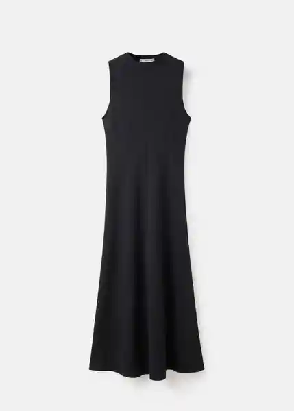 Vestido Leti Negro Talla M Mujer Mango