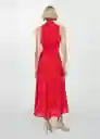 Vestido Capricor Rojo Talla L Mujer Mango