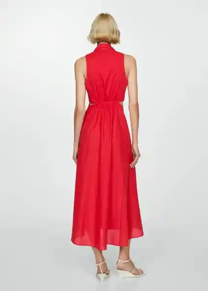 Vestido Capricor Rojo Talla L Mujer Mango