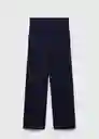 Pantalón Florida Navy Talla L Mujer Mango