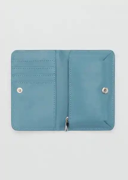 Billetera P Cuenca Azul Noche Talla 99 Mujer Mango