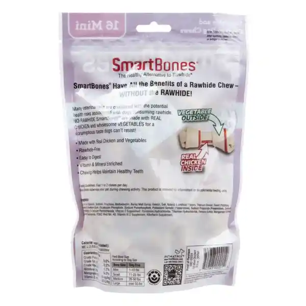 SmartBones Snack para Perro Mini Pollo