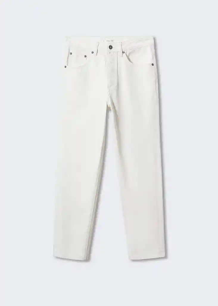 Pantalón Jean Reg Fit Off White Talla 22 Mango Teen Boy Mango