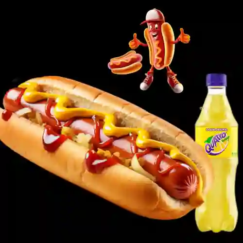 Hot Dog Americano + Gaseosa