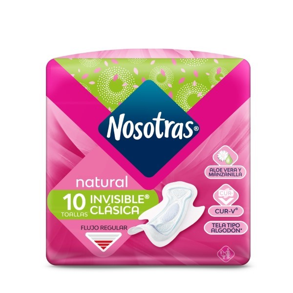 Nosotras Toallas Femeninas Invisible Clásica 10 und