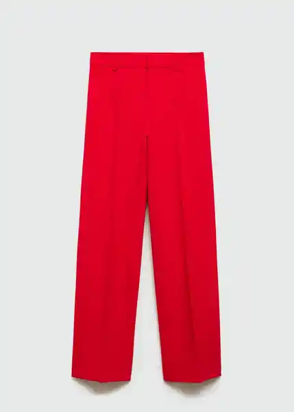 Pantalón Maca Rojo Talla 34 Mujer Mango