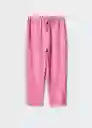 Pantalón Linew Rosa Pastel Talla XS Mujer Mango