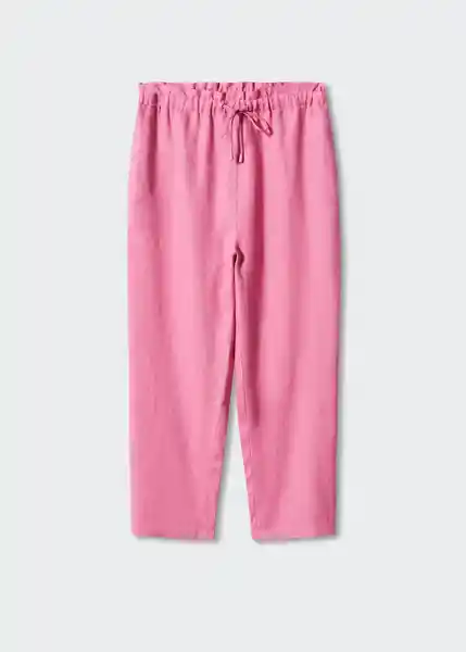 Pantalón Linew Rosa Pastel Talla XS Mujer Mango