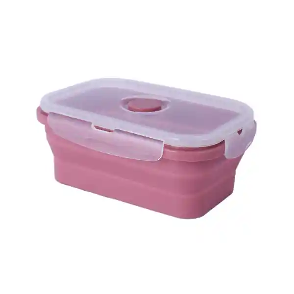 Contenedor  Alimento Plegable Silicona Rojo 550 mL Miniso