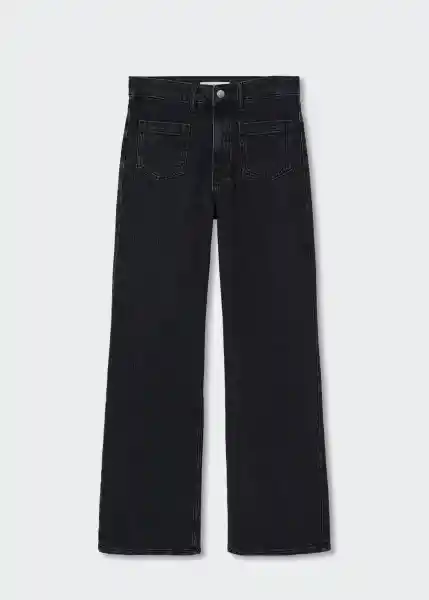 Jeans Clea Tejano Negro Talla 34 Mujer Mango