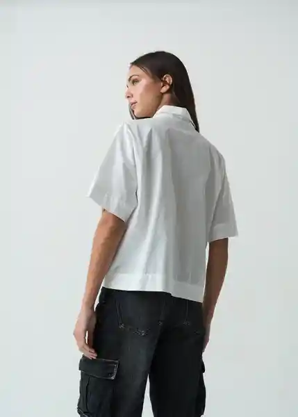 Camisa Samba Mujer Crudo Puro Claro T XS-S 412G370 Naf Naf