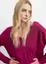 Jersey Crayon2 Fucsia Talla S Mujer Mango